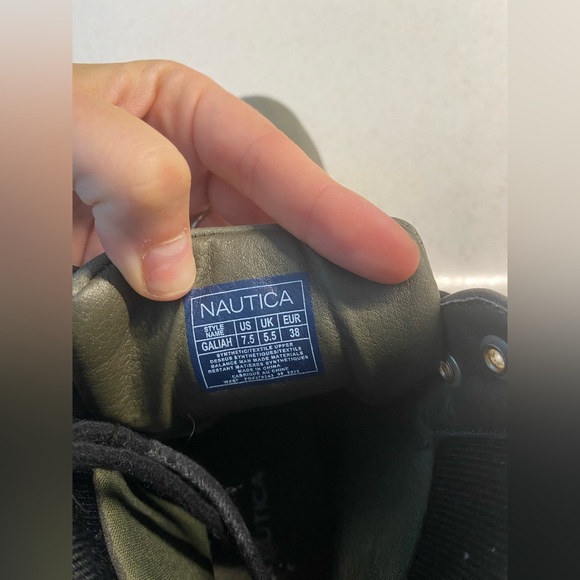 Nautica Dark Green Boots size 7.5 - Picture 7 of 7